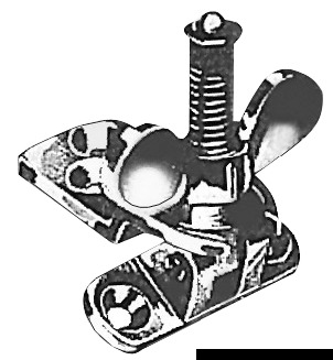 Chromed brass porthole stopper