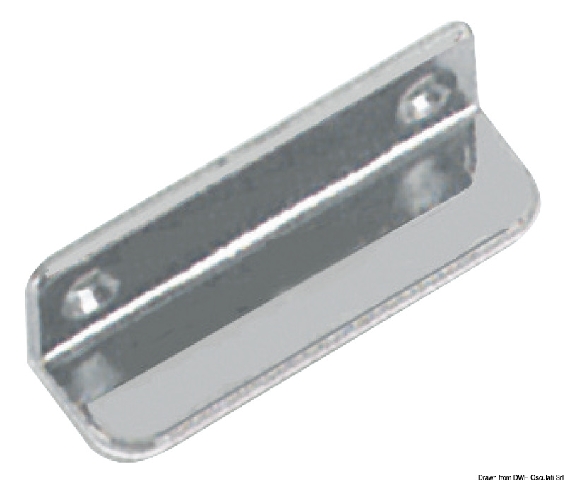 Chromed brass L-shape stop plates