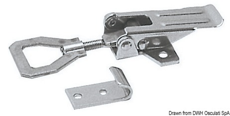 Lock w/adjustable SS lever 250 kg