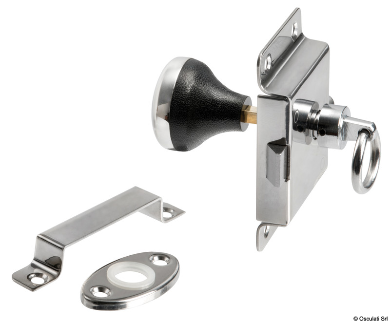 Chromed brass lock for WC 95x57 mm