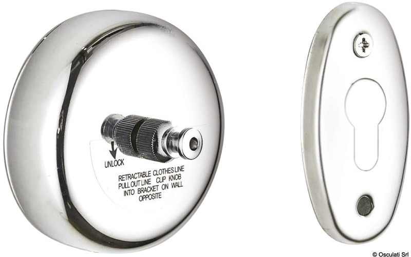 Retractable clothesline with nylon cable