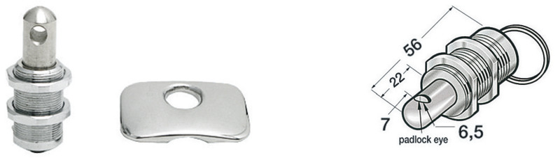 De Lux SS locker latch