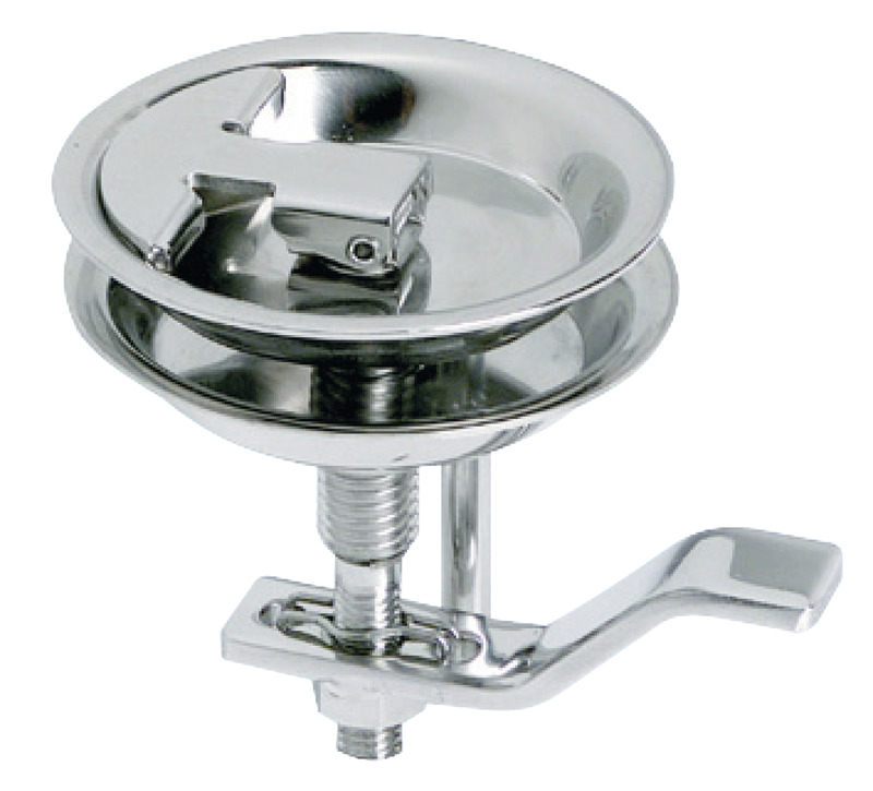 Lift latch mirror polished AISI316 90 mm