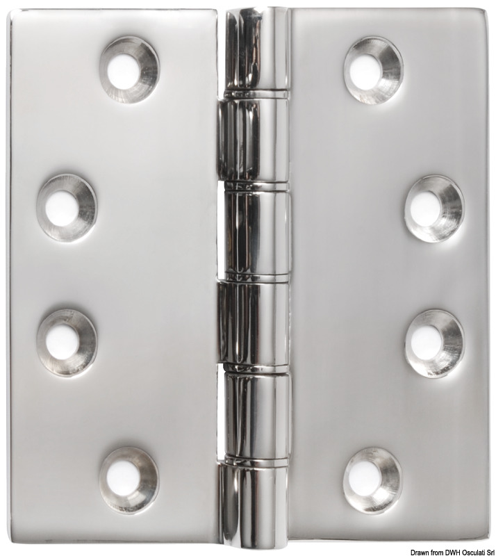 SS hinge 102 x 102 x 4 mm