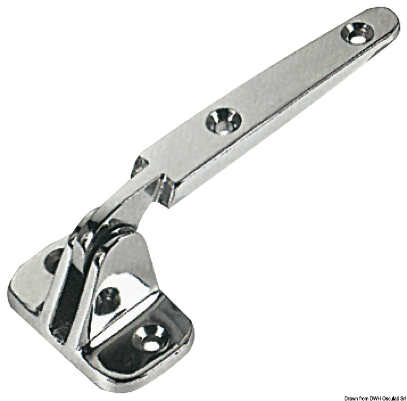 Chromed brass hatch hinge 110x40 mm