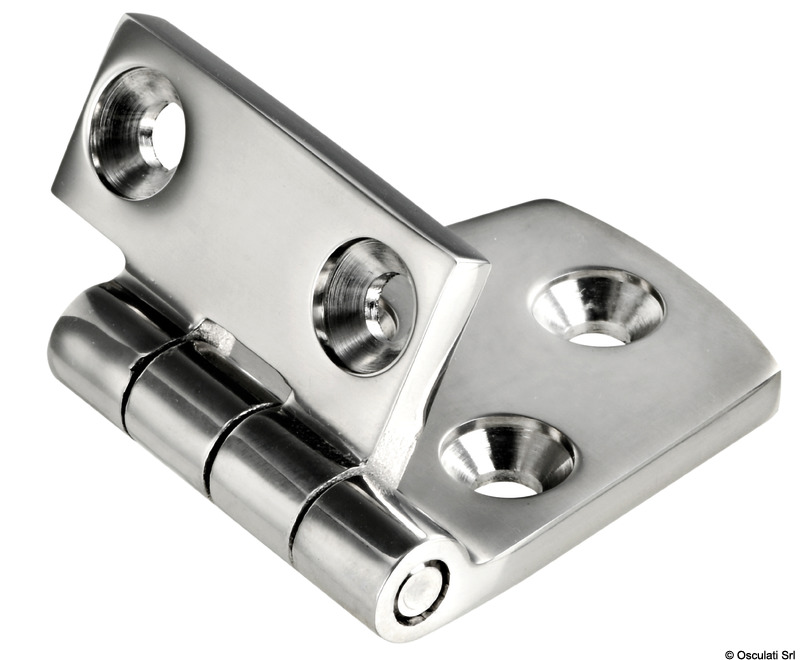 AISI316 mirror polished reversed hinge  57x38 mm