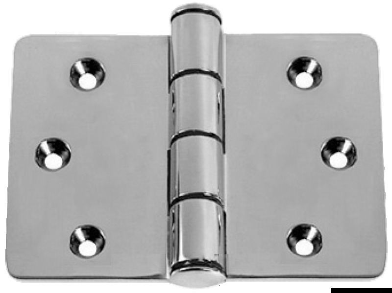 Large precision-cast hinge AISI316 38x38x76 mm