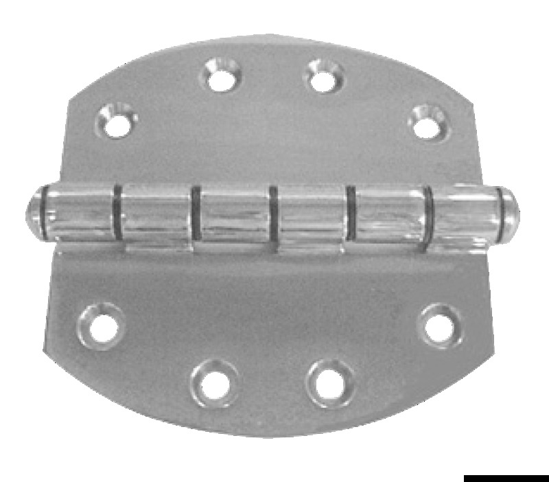Large precision-cast hinge rounded 63x63x127 mm