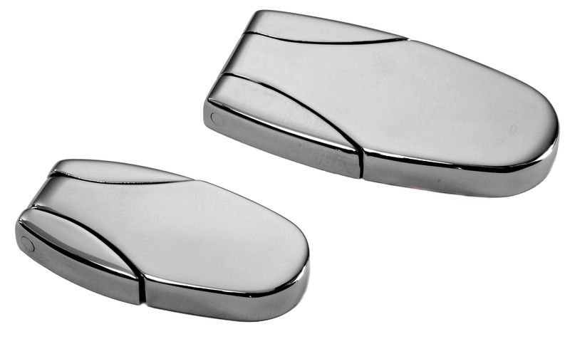 Hinge mirror-polished AISI316 70x36 mm