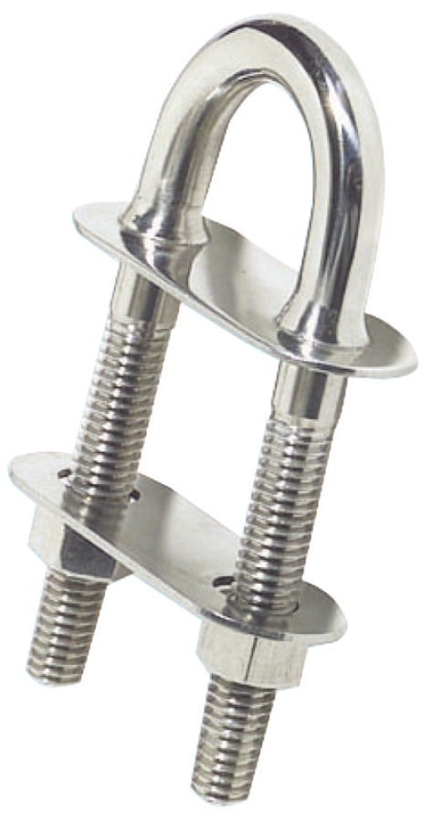 U-skrūve S.S. 160x15.8mm - D 15.8mm, L3 50mm, L1 167mm, B 45mm, L2 91mm, C 58mm