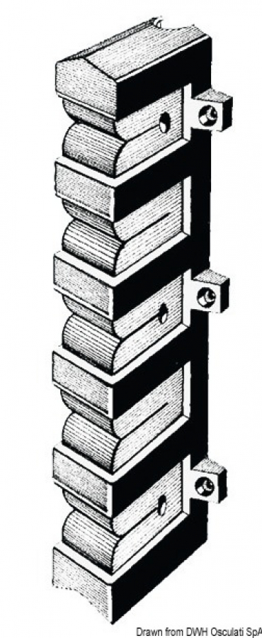 Держатель для удочки 5 местный 285х54мм