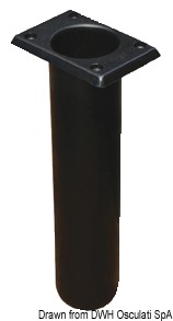 UV-stabilized polyp. rod holder square black 230mm