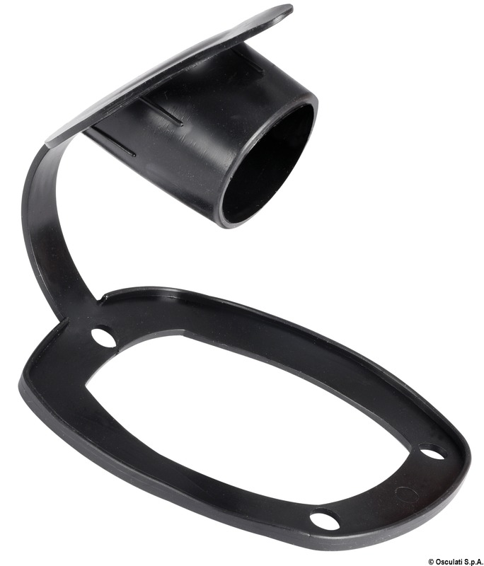 Cap for flush-mount rod holder soft PVC black