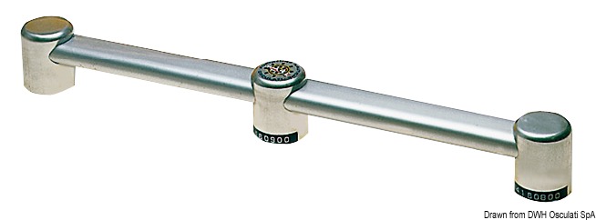 Aluminium oval  handrail terminal for pipe 40x20mm