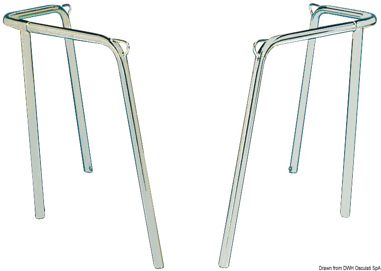 SS 2-piece stern pulpit 35x40x45 cm