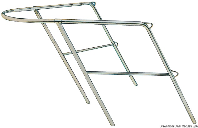 SS bow pulpit 78x110x60 cm