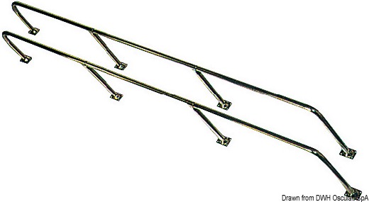 SS handrail 175x22 cm