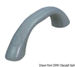 Soft PVC handle RAL 7035 205 mm