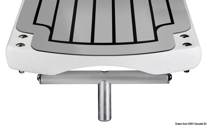 Polybridge II folding carbon gangplank w/grey EVA