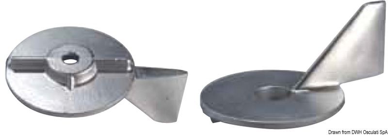 Anode leg for 50/75 HP outboard engines