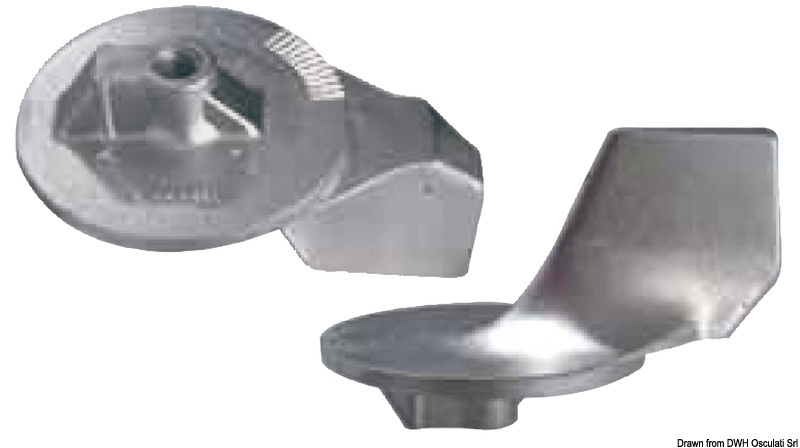 Fin anode for outboard engines 35/225 HP