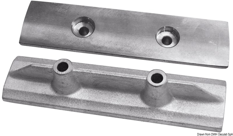 Onboard zinc bar anode for Yamaha