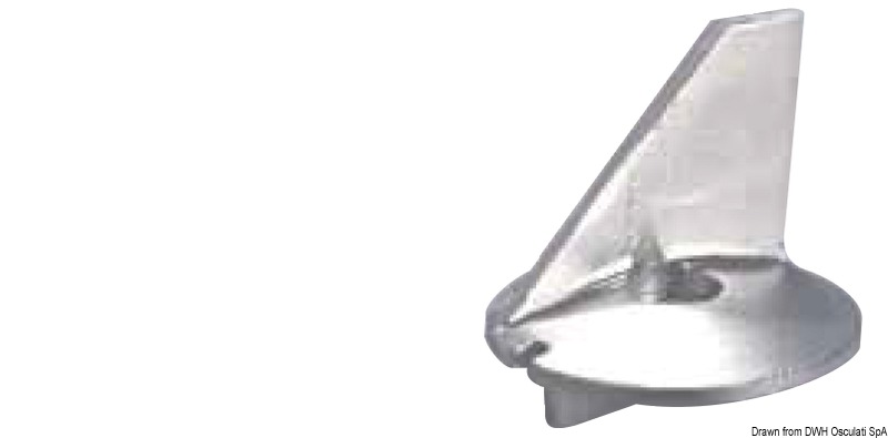 Fin anode for 60/140 HP