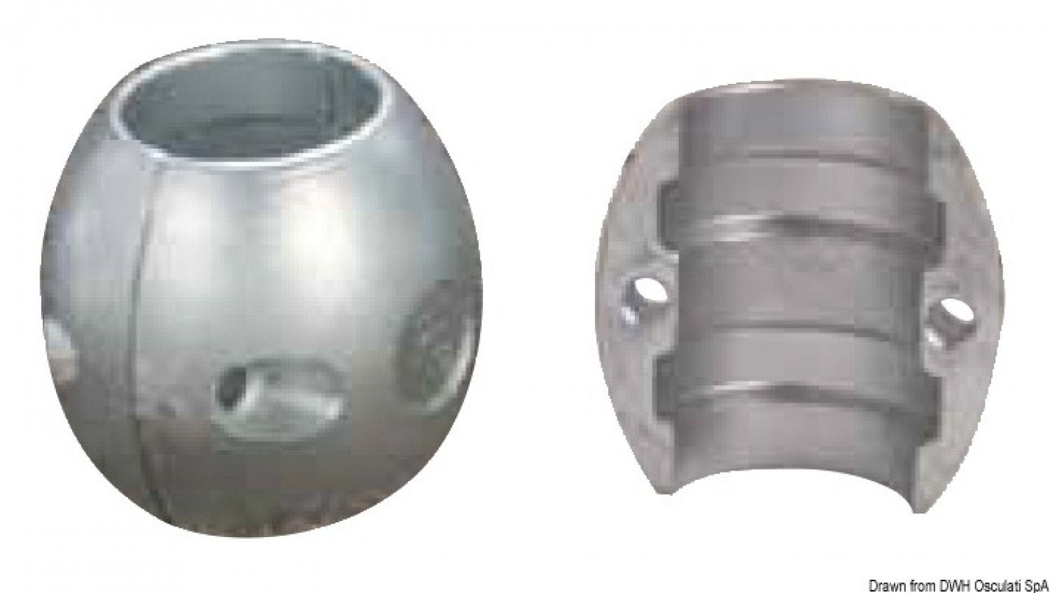 Propeller shaft olive zinc anode D25mm