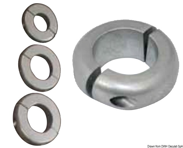 Aluminium low olive anode 30 mm