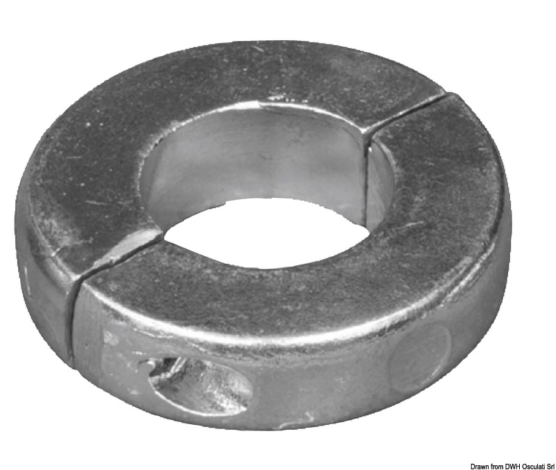 Aluminium extra low olive anode 35 mm (1"3/8)