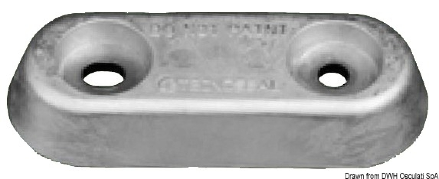 Aluminium Anode Vetus Type 390g H25mm L150mm I80mm A60mm Ø27mm