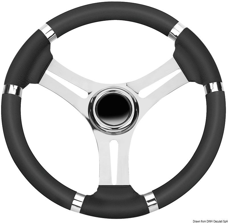 Steering wheel black wheel 350 mm