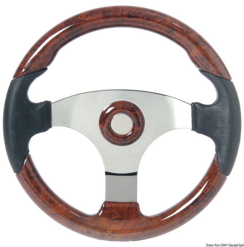 Technic steering wheel black/root coated 350 mm