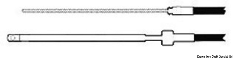 Steering cable M66 23'