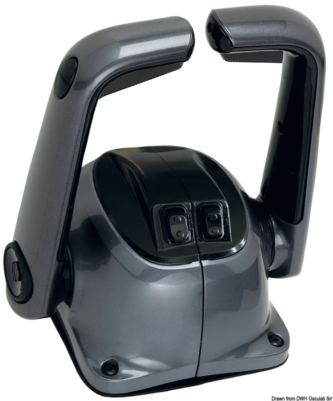 Double lever control box twin-engine black B502B