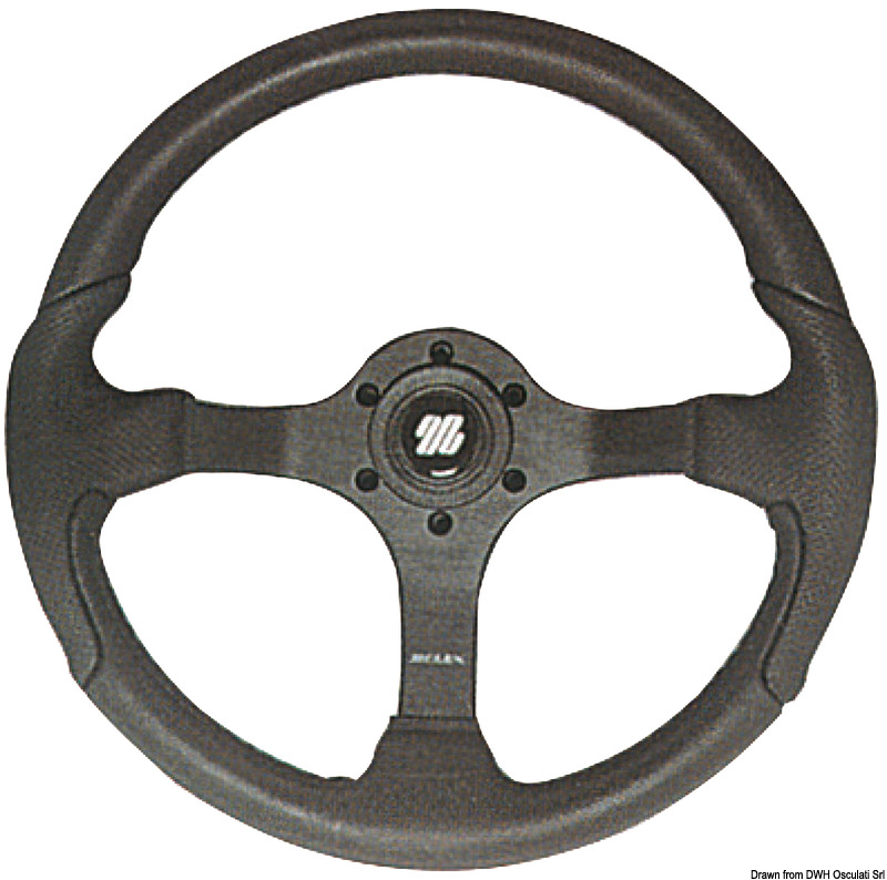 ULTRAFLEX Nisida/Spargi steering wheel black 350mm