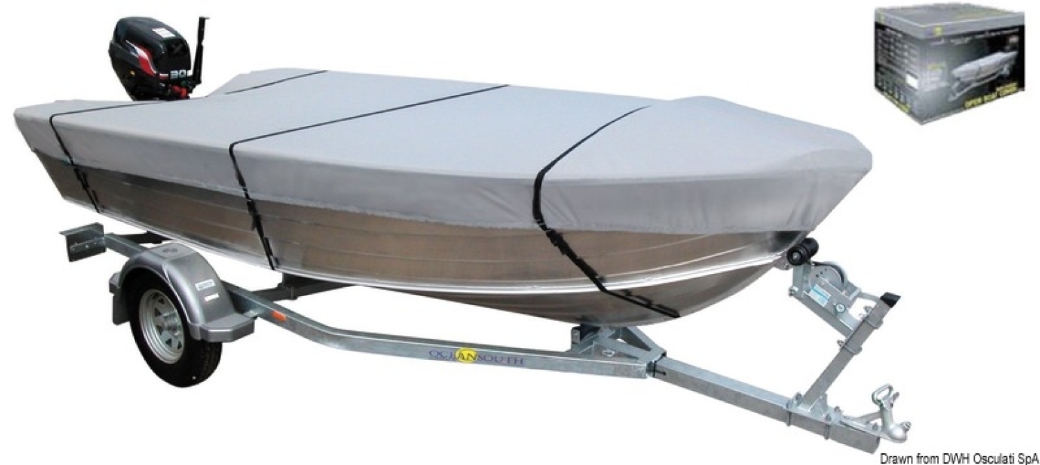 Cover open hull 450cm, maximum boat width 205cm