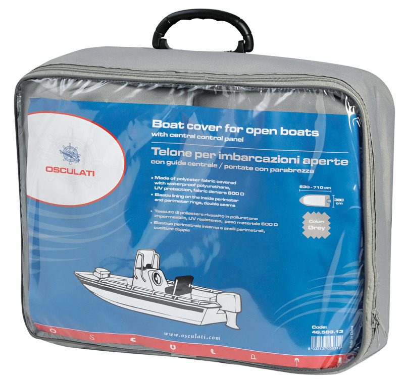 Tarpaulin universal 630/710 x 260 cm grey 300D