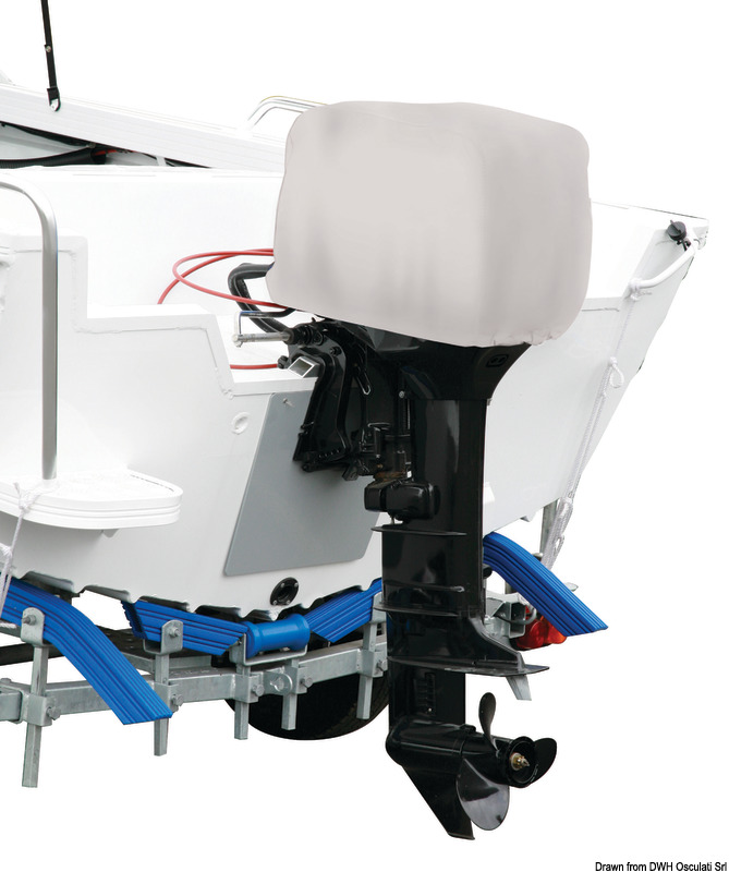 Oceansouth grey cover 30-60HP 2/4-stroke outboard