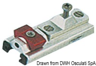 Bulkhead mount bracket for rail 25x4 mm