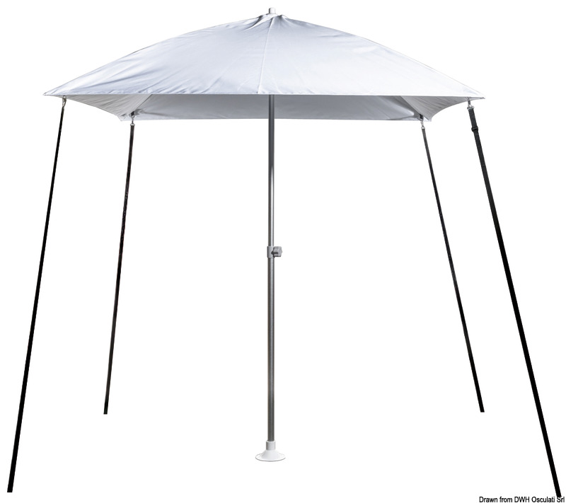 PARASOL folding sun umbrella f.boat white
