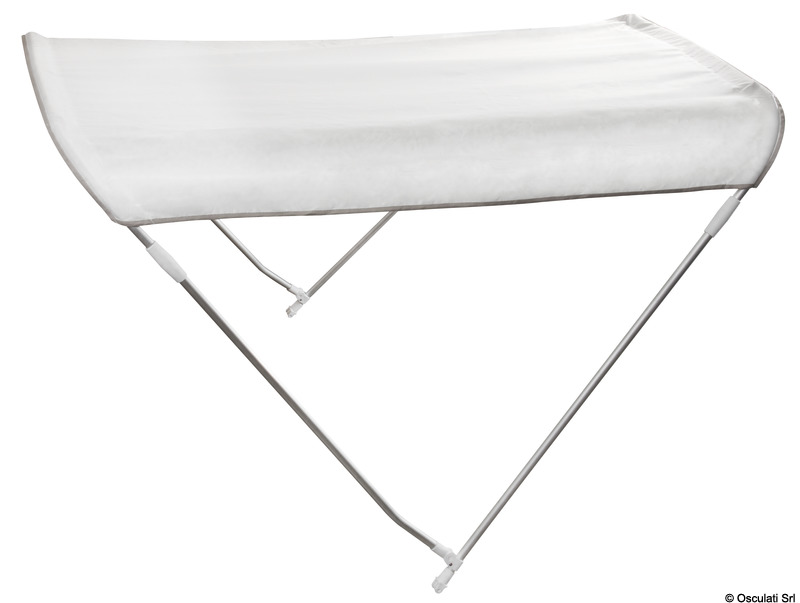 2-arch bimini top white 130/140 cm
