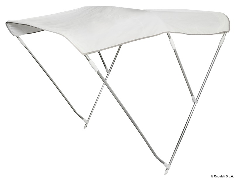 3-arc foldable bimini Ø 22 mm 185/195 cm white