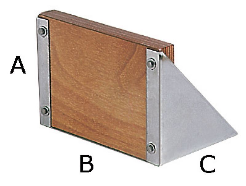 Outboard bracket f.deck mounting