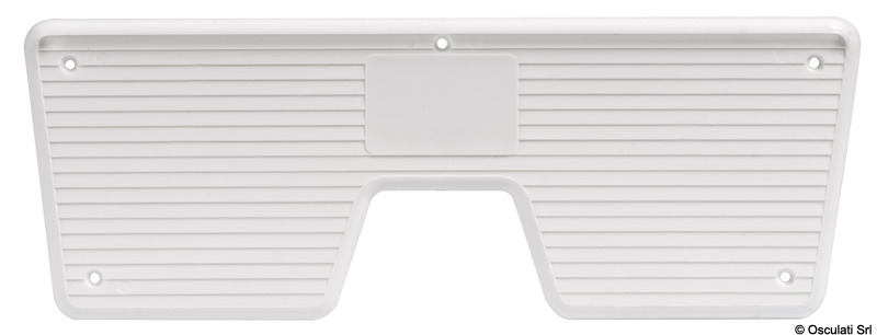 Stern protection plate white 230x85 mm