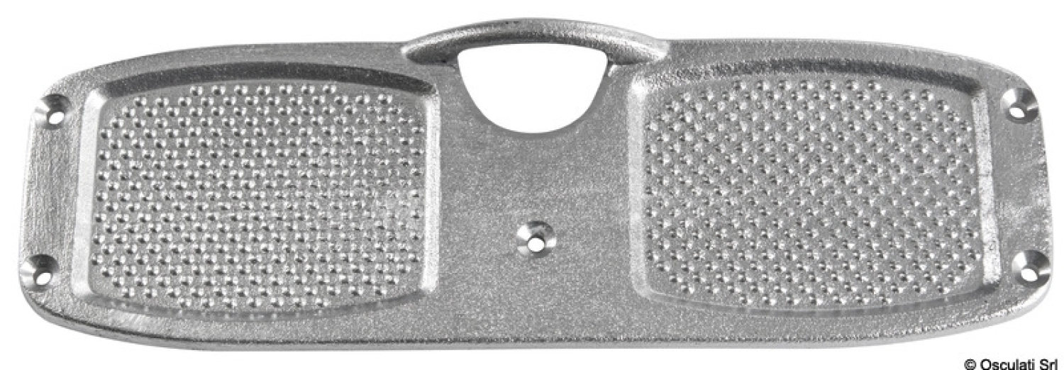 Transom protection plate made of aluminium 316x100mm