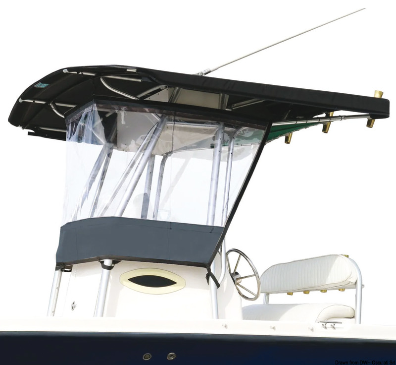 Universal clear hood for T-Top 3030x1050 mm