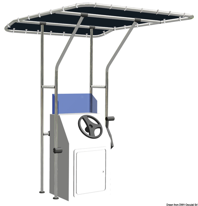 Aluminium T-Top 1700 x 1200 x 2050 mm