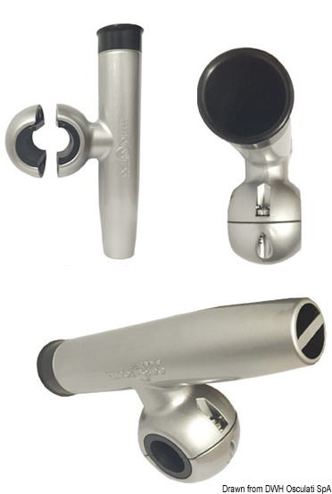 Fishing rod holder for Ø 32-mm tube