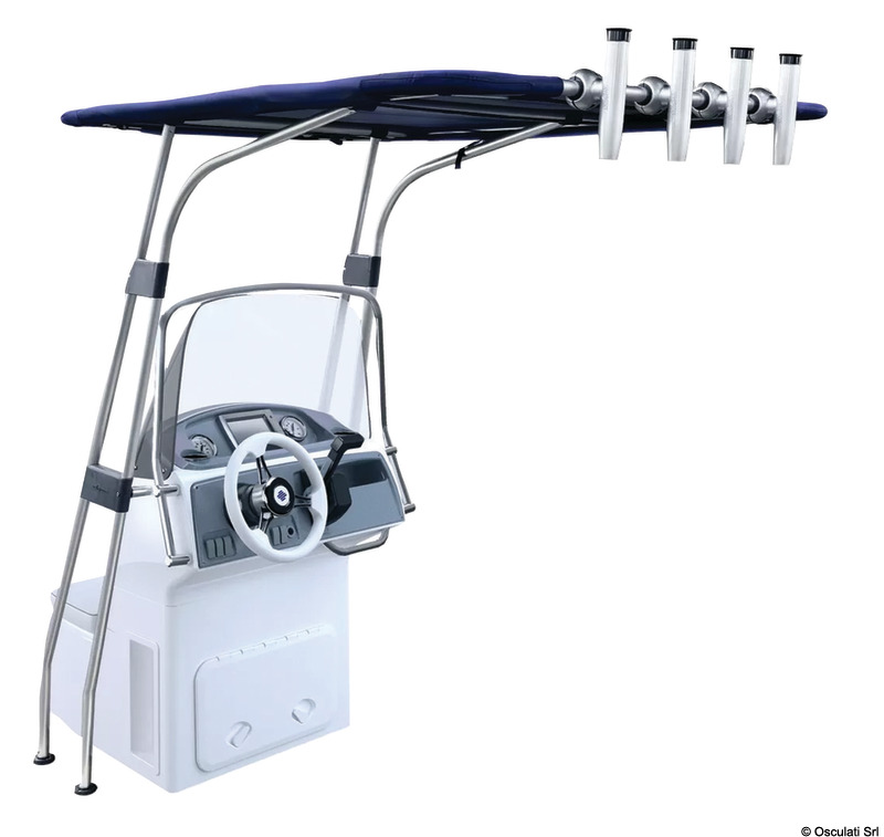 Aluminium T-Top 1700 x 1200 x 2010 mm Blue